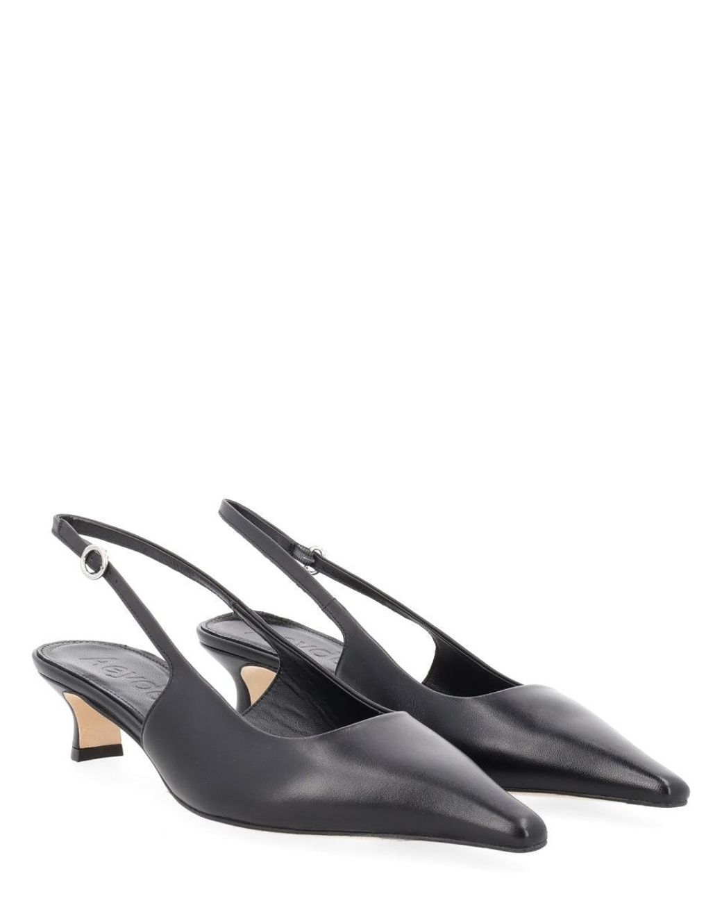 Aeyde Black Slingback Pumps