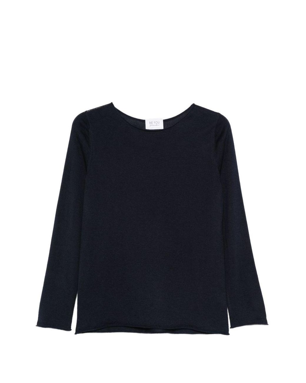 Be You Blue Long Sleeves Crewneck
