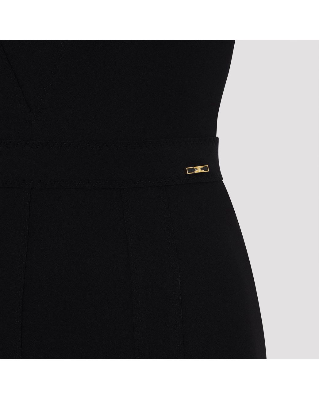 Elisabetta Franchi Black Lingerie Dress