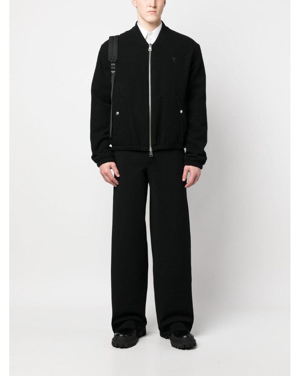 Ferragamo Black Wide Leg Trousers