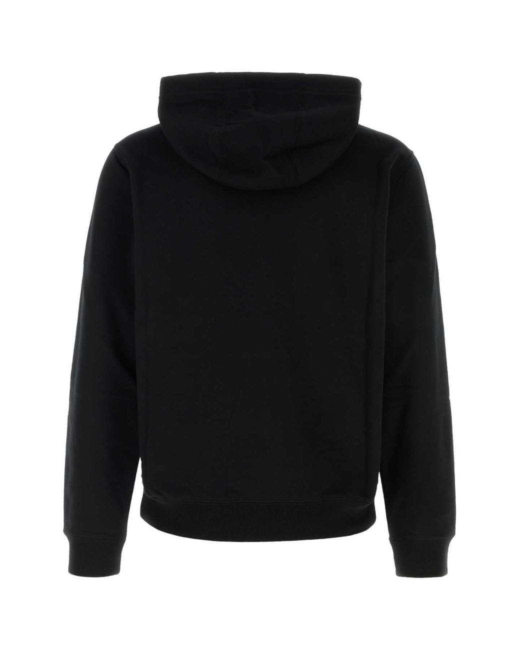 Versace Black Intricate Logo Print Sweatshirt With Kangaroo Pocket for men