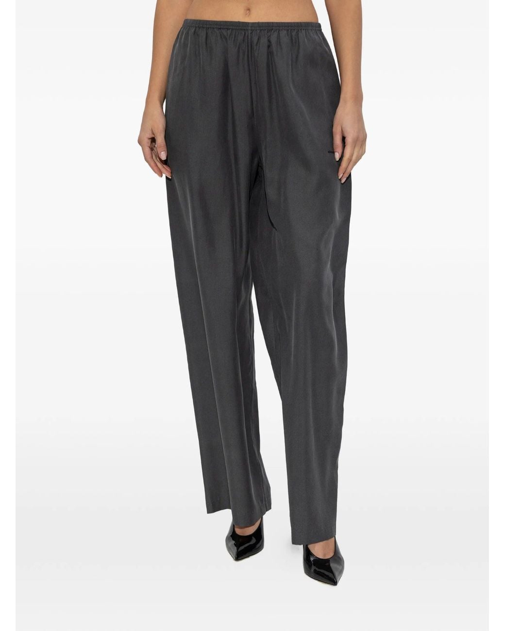 Alexander Wang Black Mid-Rise Pant W/ Elasticated Waistband