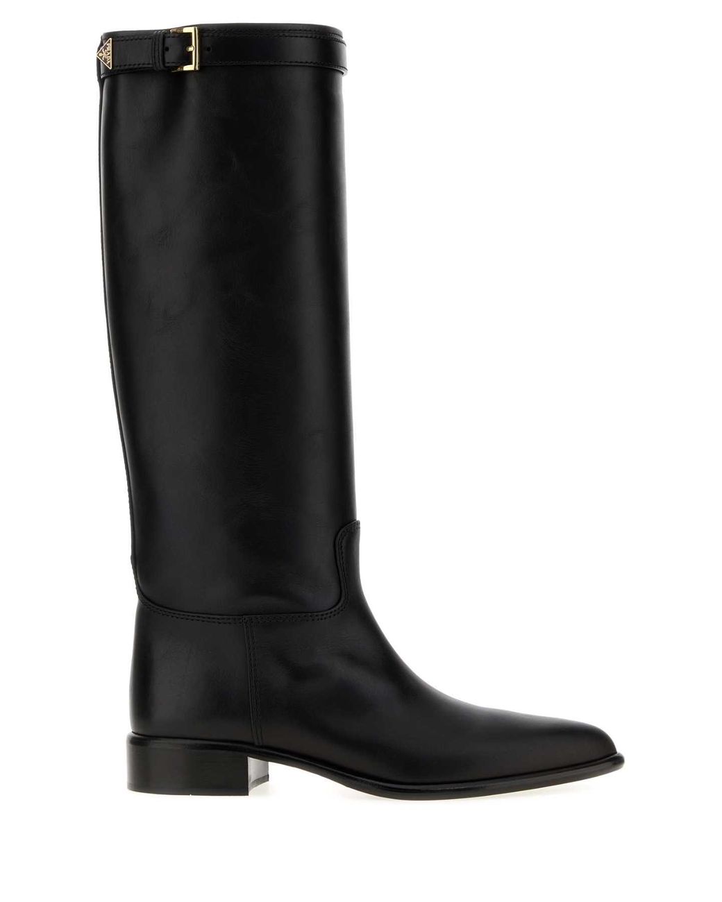 Prada Black Leather Boots