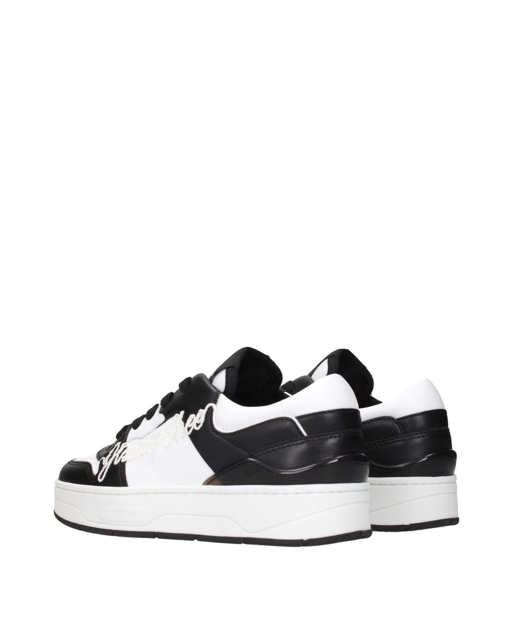 Jimmy Choo Black Sneakers Florent With Skin