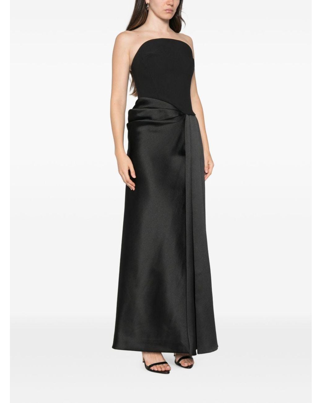 Solace London Black Seri Maxi Dress
