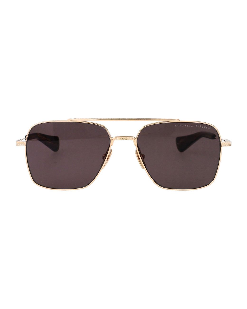 Dita Eyewear Brown Aviator Sunglasses Dts111 02 Gld