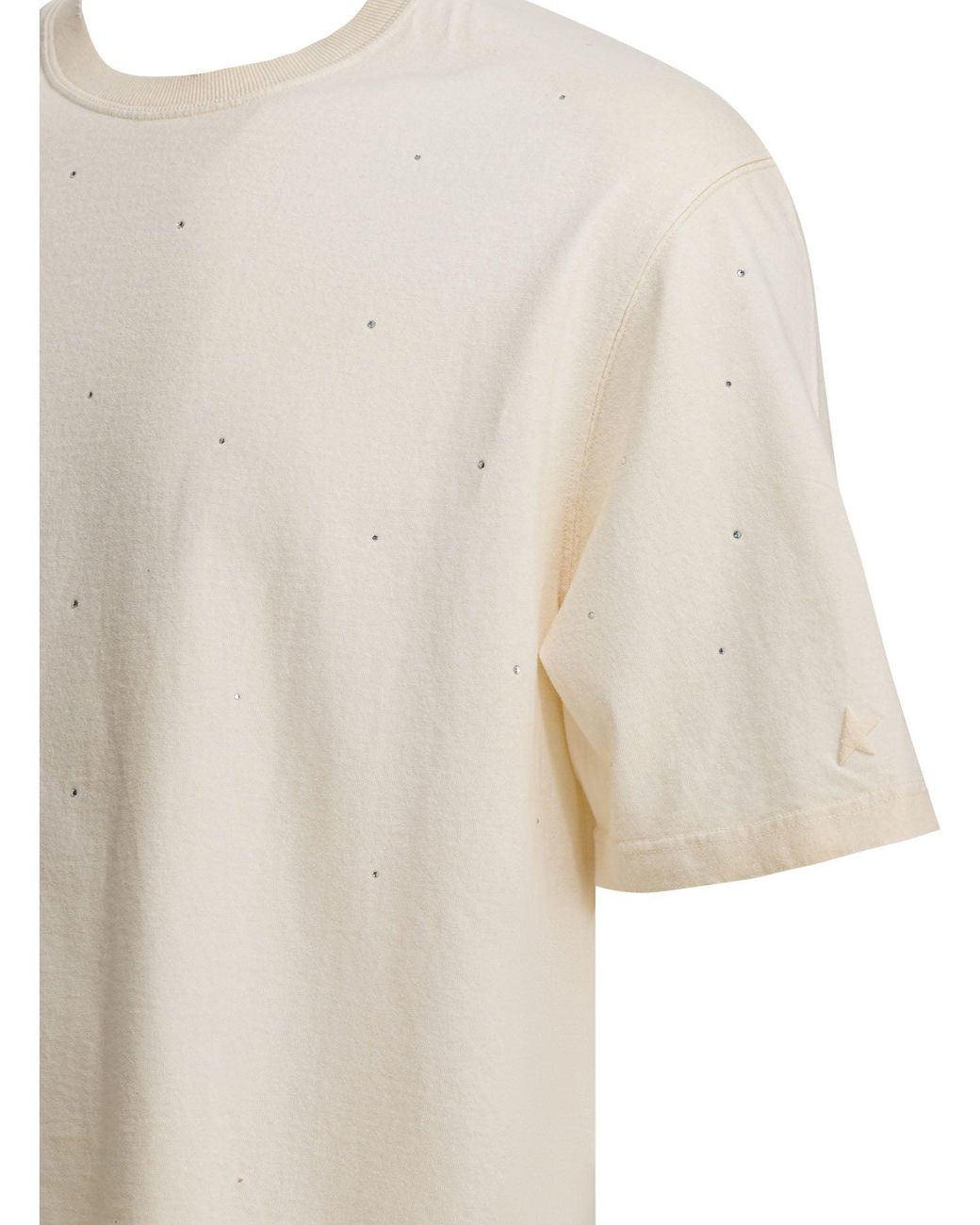 Golden Goose Deluxe Brand Gouden Gans "ster" T-shirt in het White voor heren