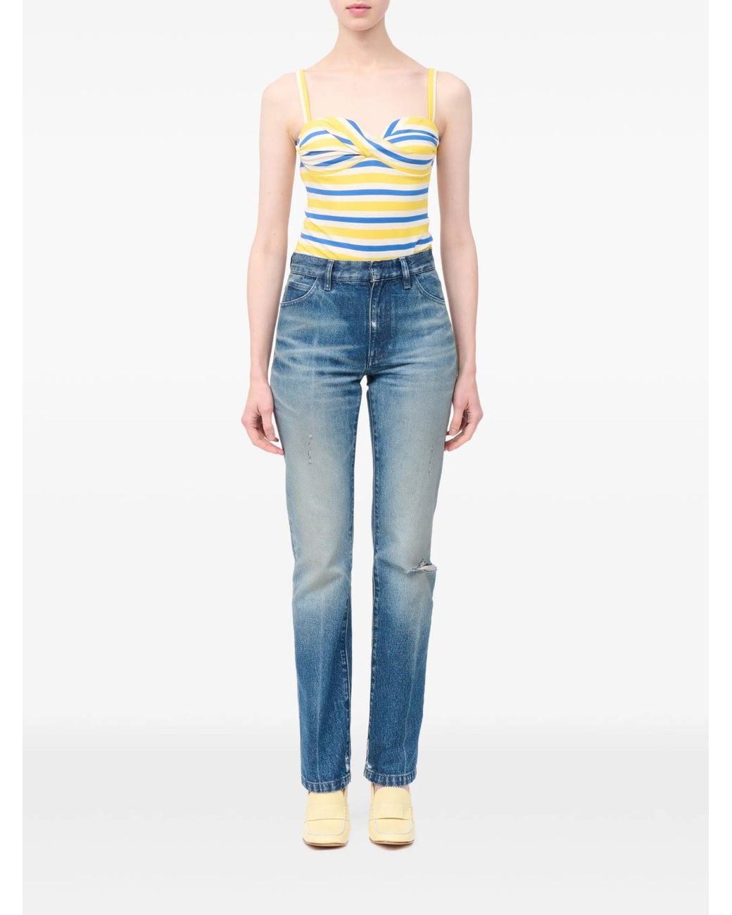 MM6 by Maison Margiela Blue Pants 5 Pockets
