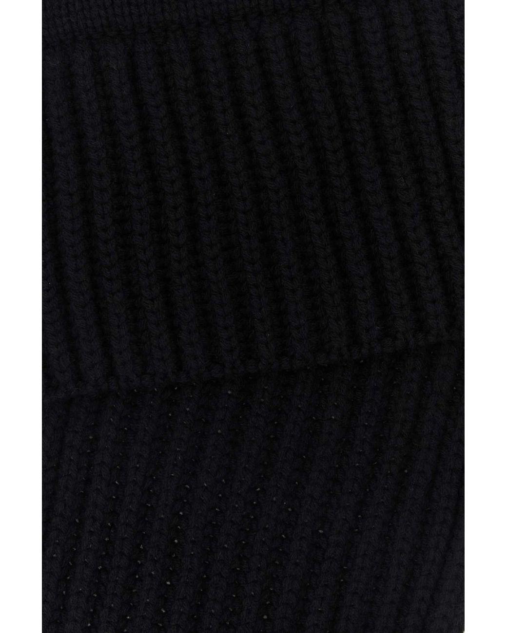 Gucci Black Wool Blend Scarf