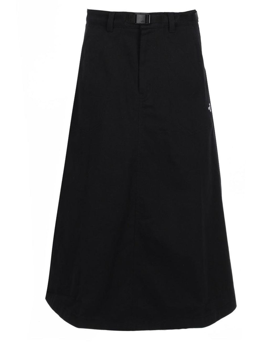 The North Face Black Solid Midi Skirt