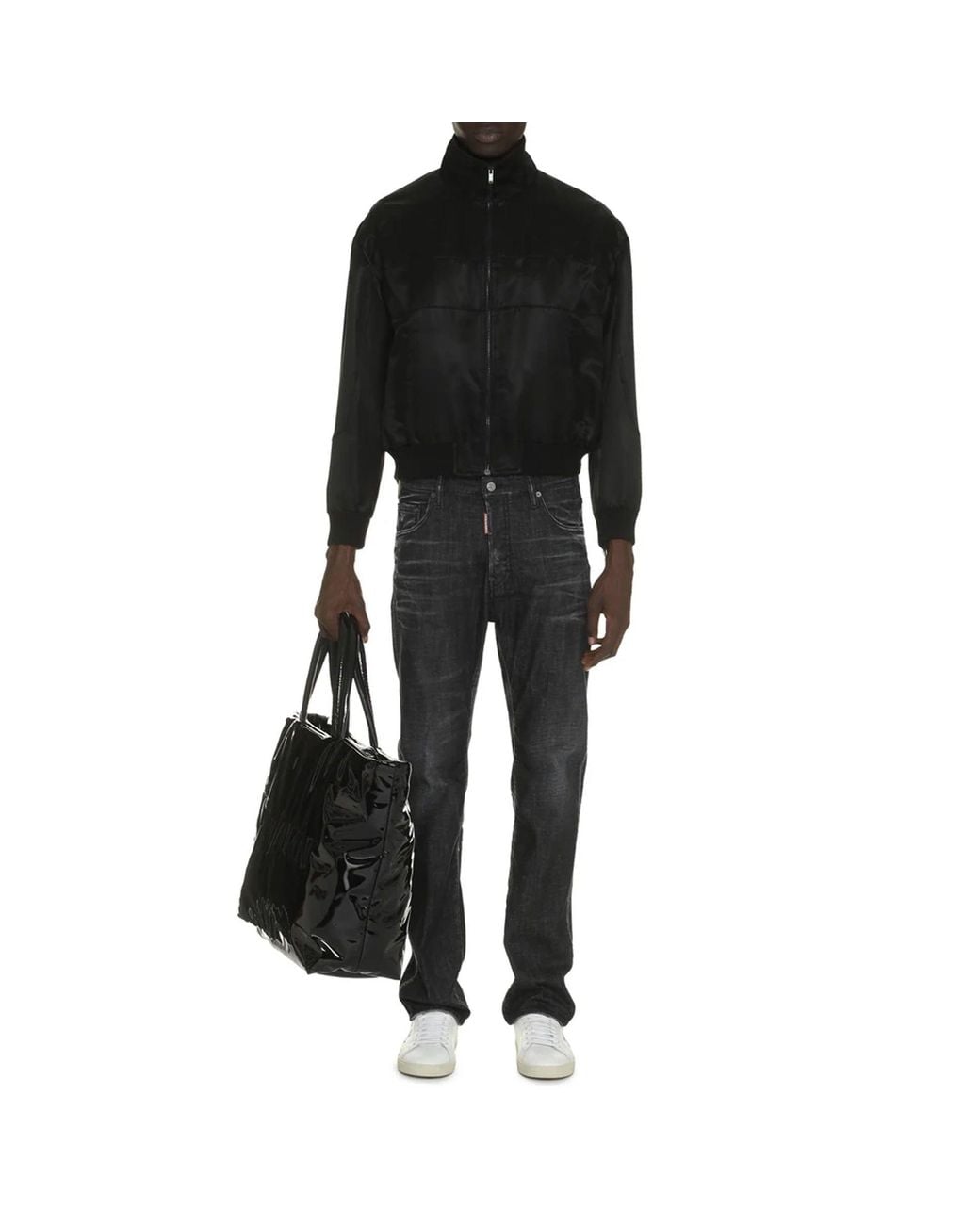 Saint Laurent Black Teddy Full-Zip Jacket Bomber for men