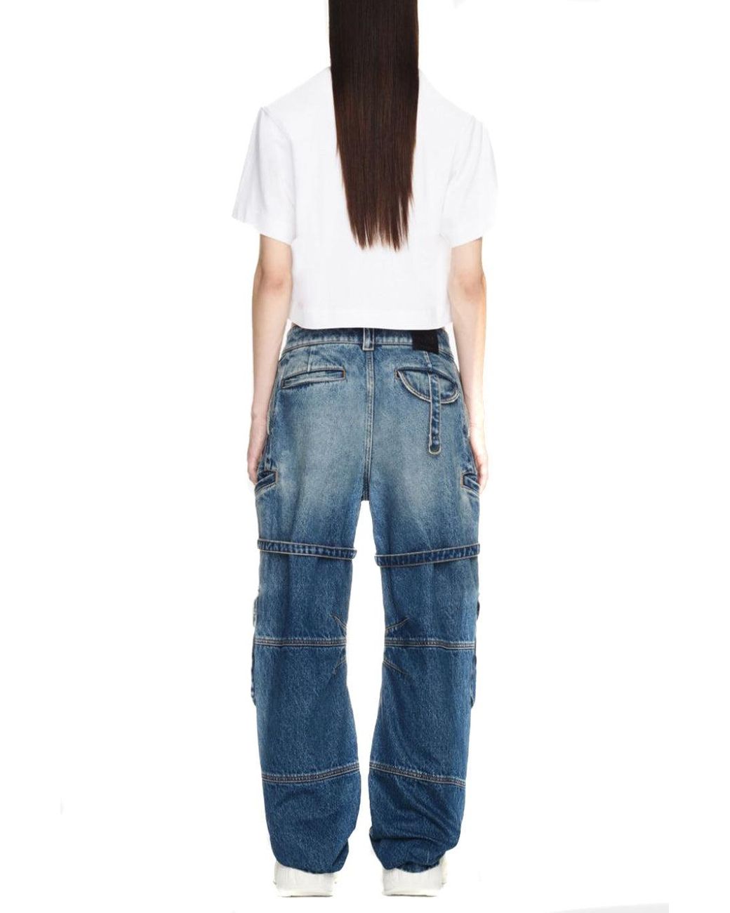 Off-White c/o Virgil Abloh Blue Wide Jeans