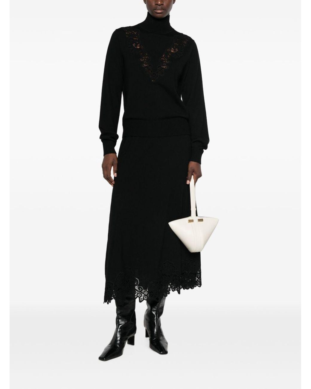 Zimmermann Flared Rok in het Black