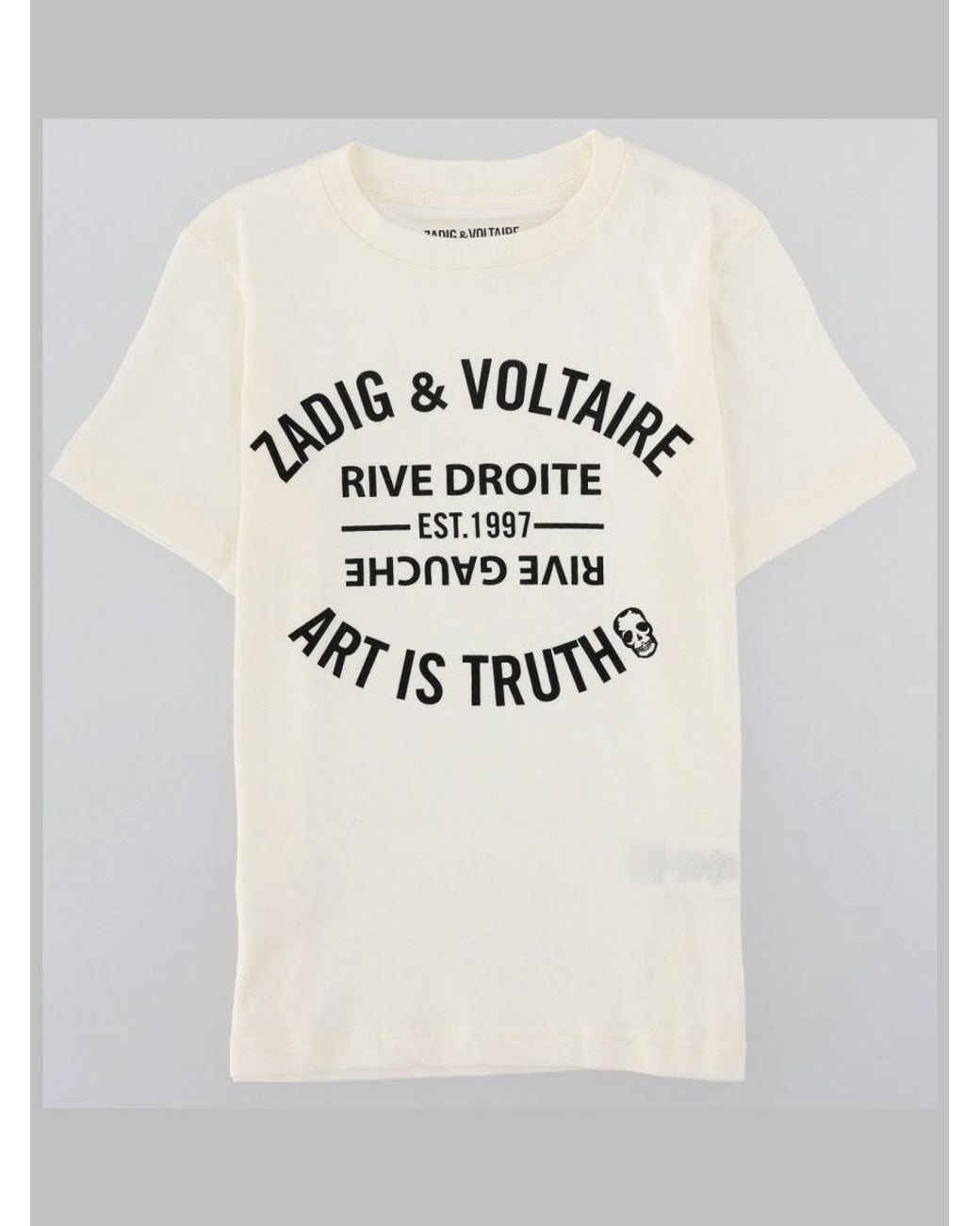 Zadig & Voltaire Natural Kids 100% Cotton T-Shirt