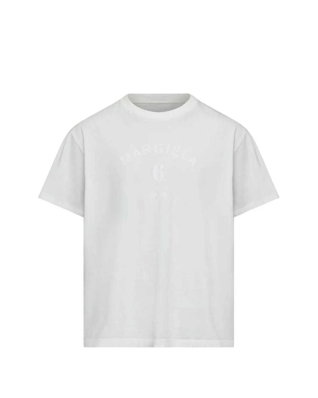 MM6 by Maison Margiela White Mannequin Print T Shirt