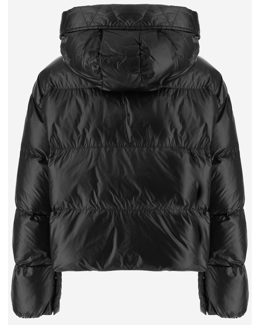 Pinko Black Technical Fabric Down Jacket