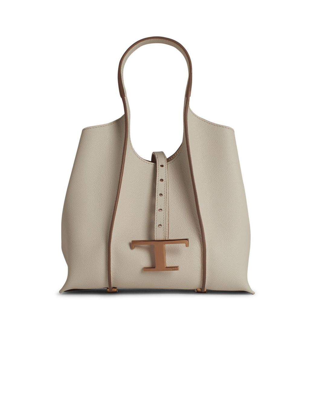 Tod's Natural Minitasche "Timeless" aus weißem Lear