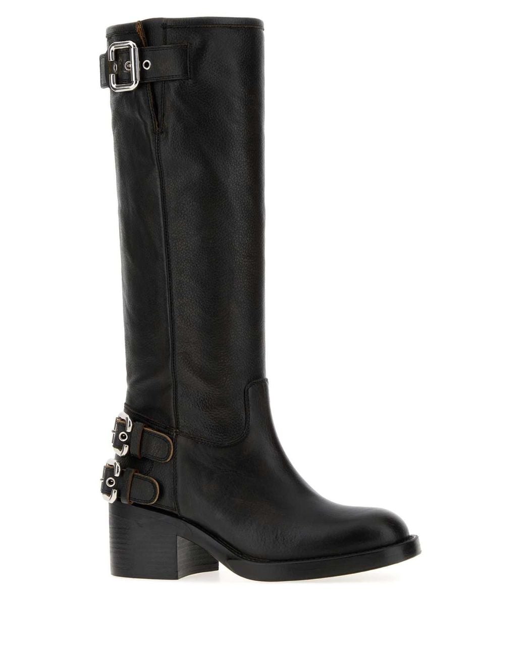 Chloé Black Leather Boots