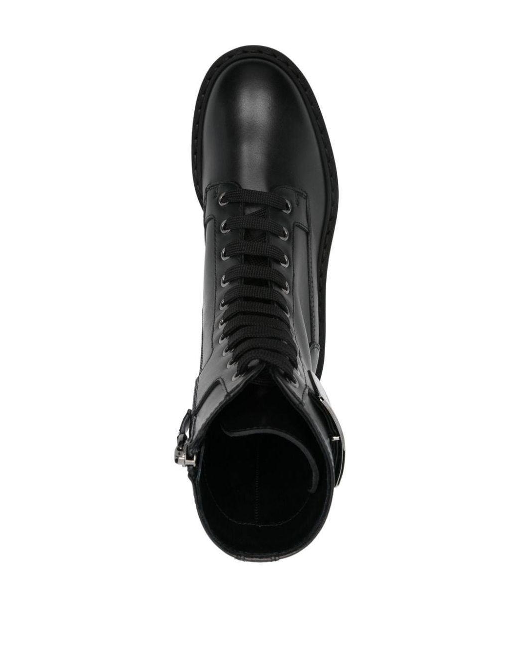Roger Vivier Black Viv Rangers Leather Boots