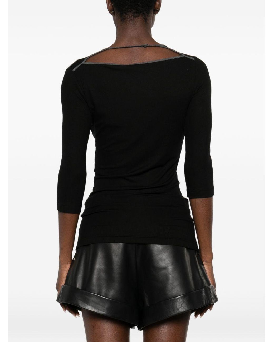 Pull côtelé Thanya IRO en coloris Black
