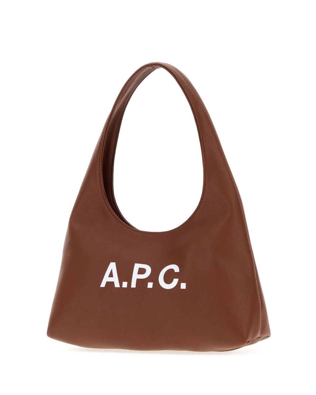 A.P.C. Brown Synthetic Leather Small Ninon Shoulder Bag
