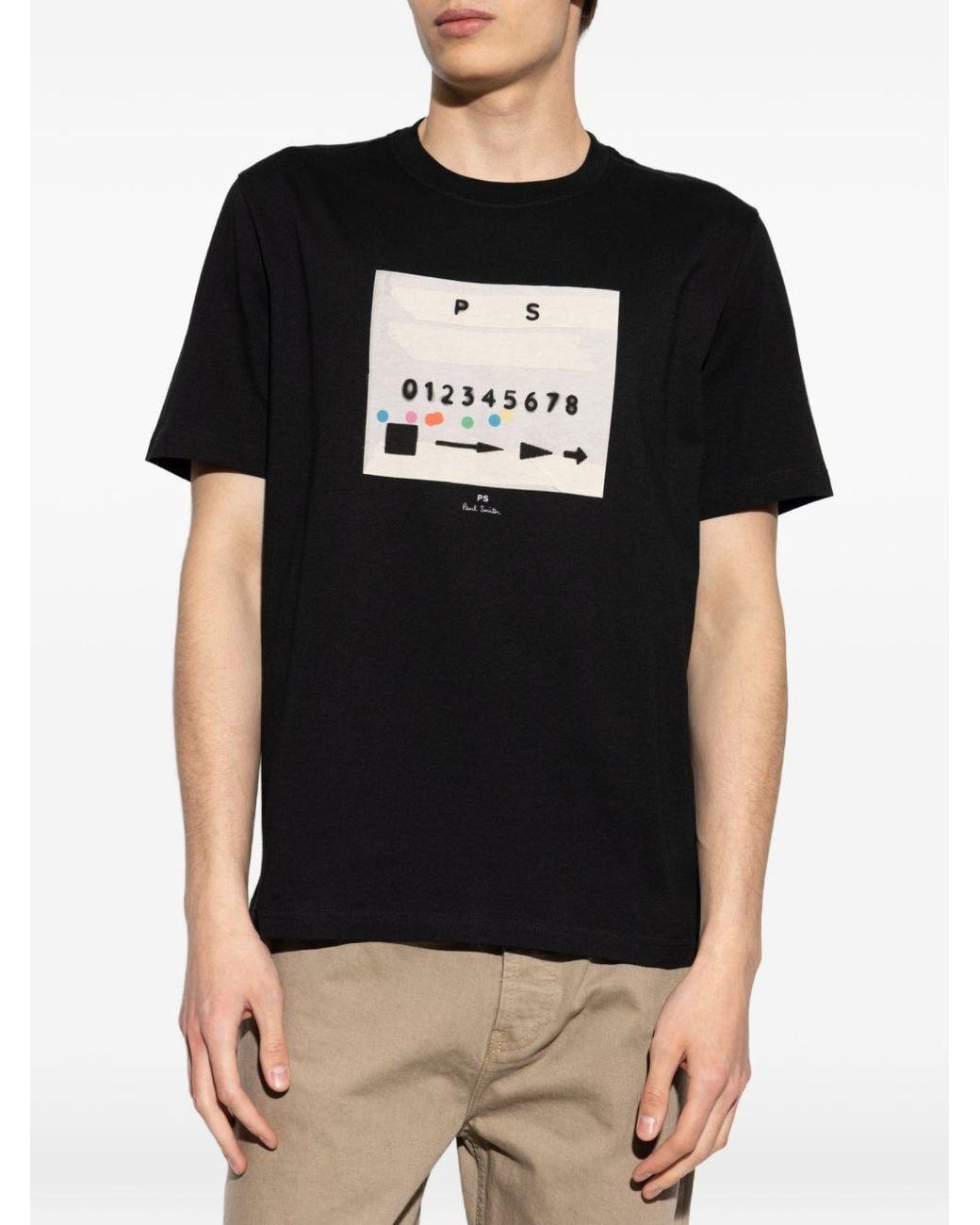 Paul Smith Black Ps12345 Cotton T Shirt