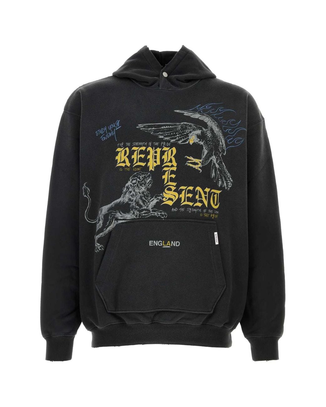 Represent Black Slate Cotton Sweatshirt