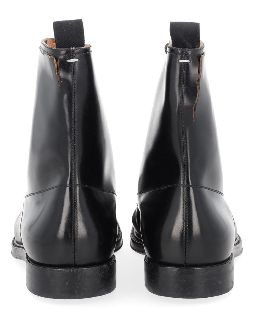 Maison Margiela Black Leather Boots for men