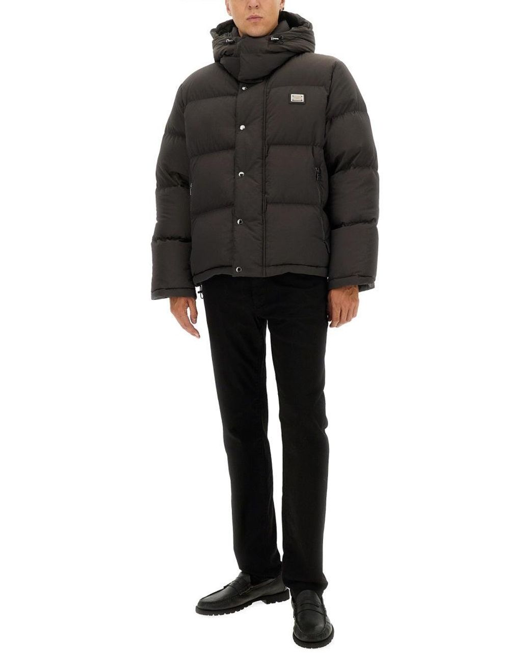 Dolce & Gabbana Black Dolce & Gabbana Puffer Jacket for men