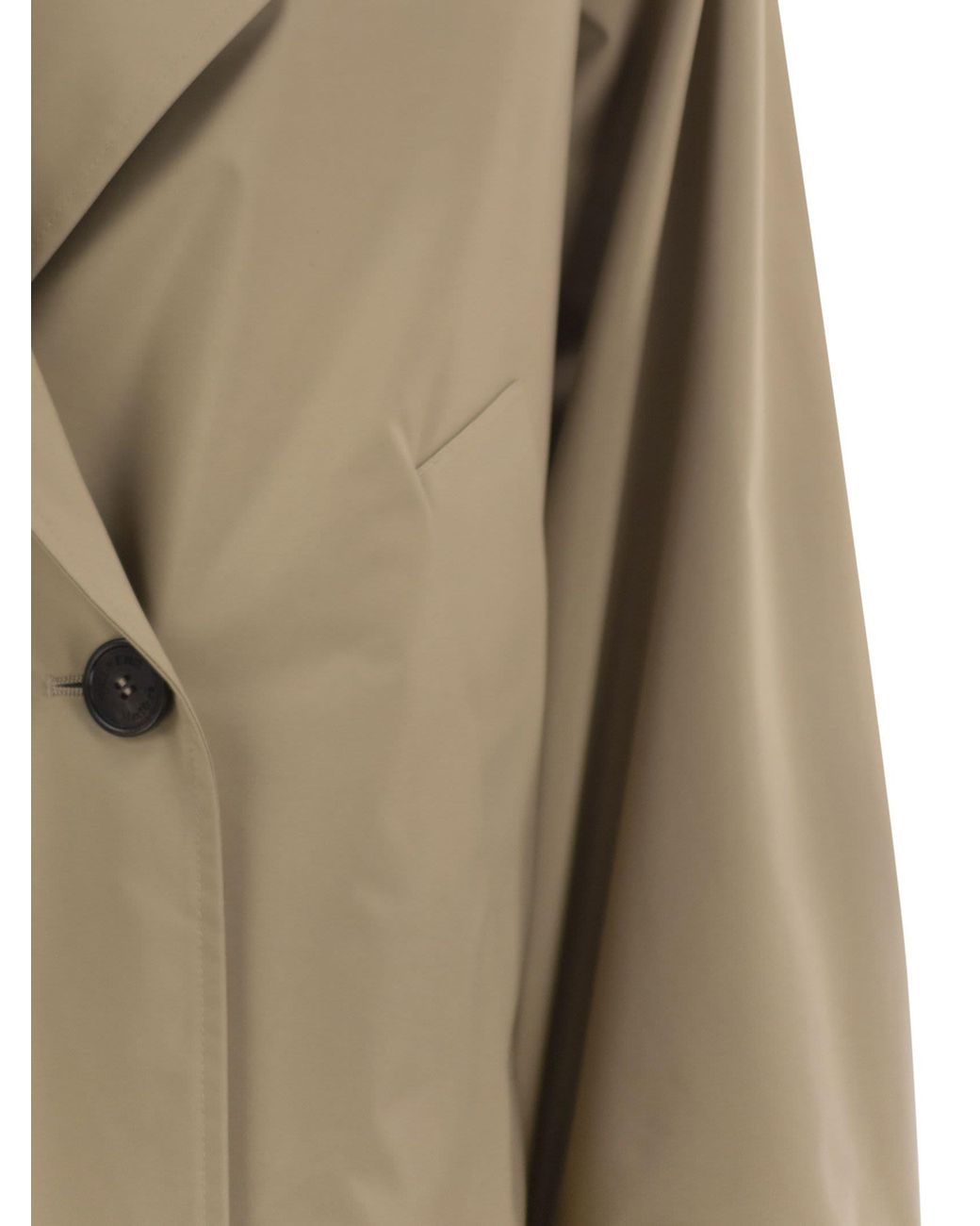 Weekend by Maxmara Natural Wkdboero Cropped Double Breasted Technical Jacket