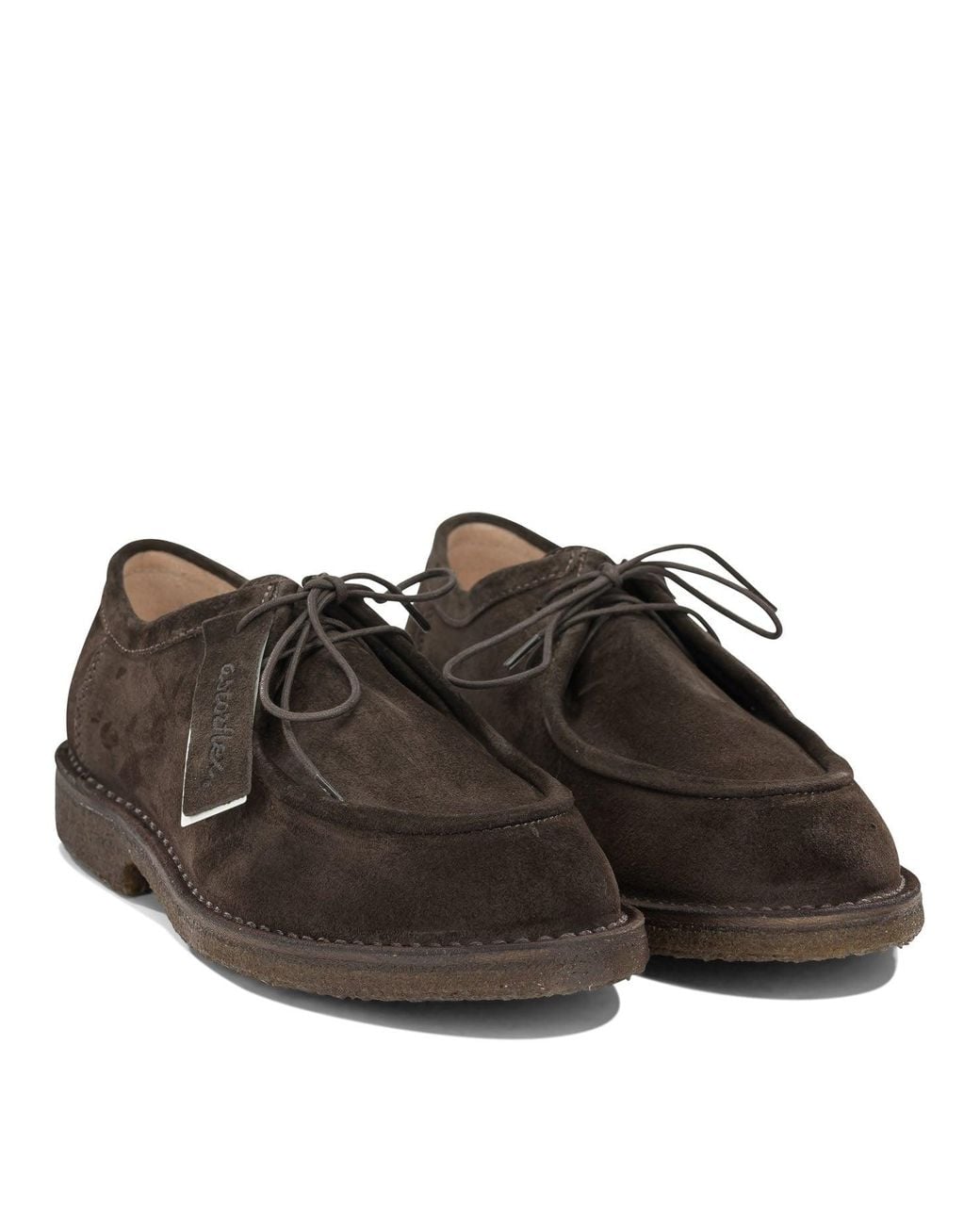 Astorflex Brown "Artflex" Lace-Up Loafers
