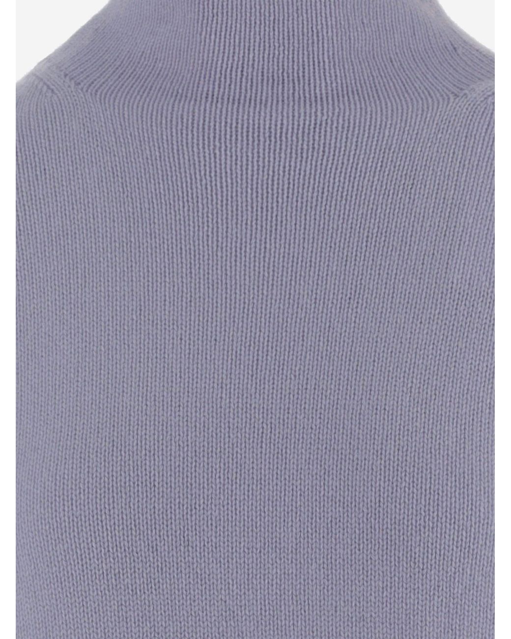 Allude Purple Cashmere Sweater