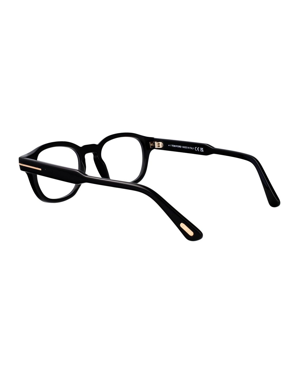 Tom Ford Black Round Optical Ft6181 B 01