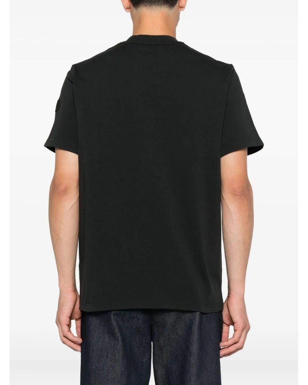 Moncler Black Ss T Shirt for men