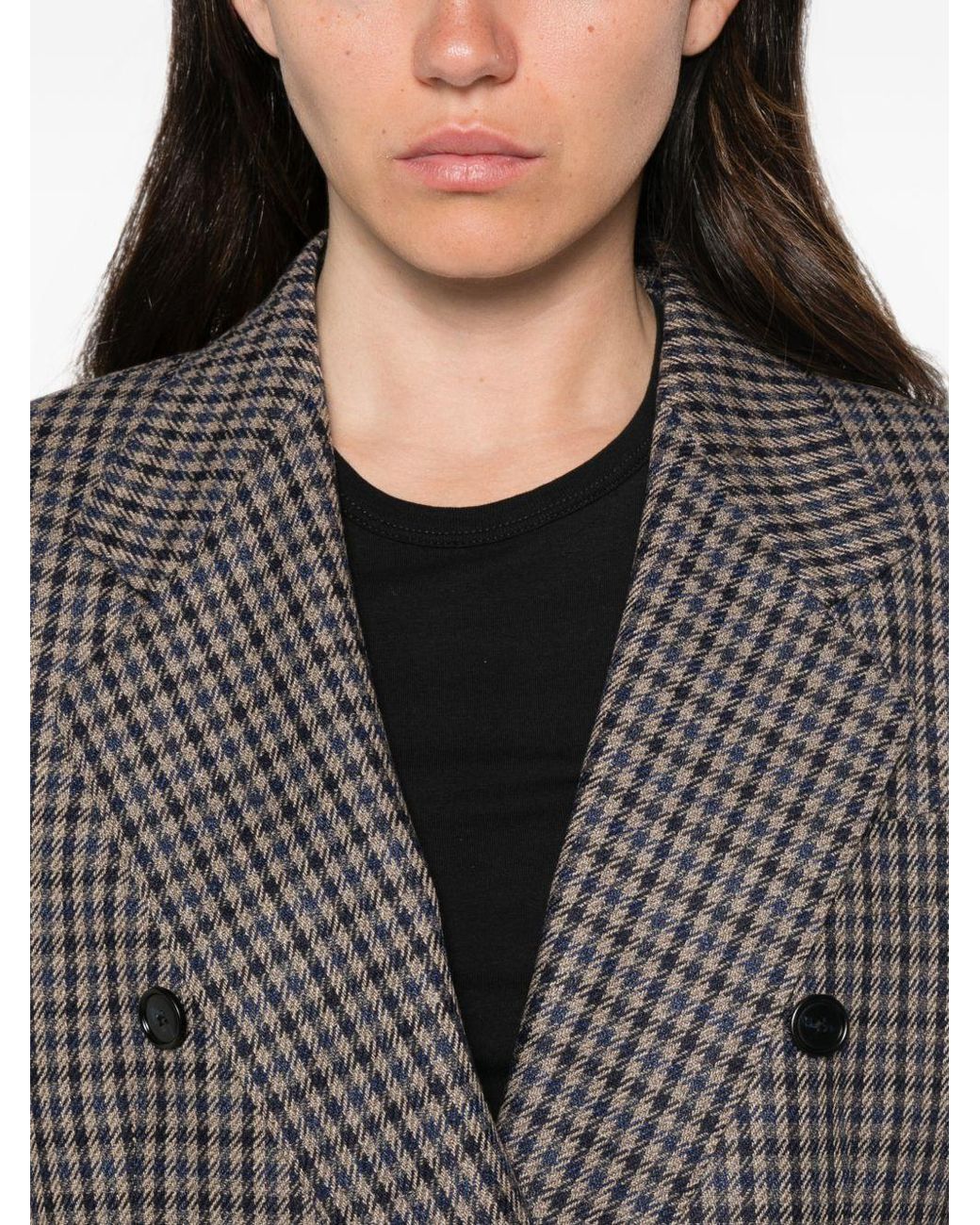 Tagliatore Gray Wool Double-Breasted Jacket
