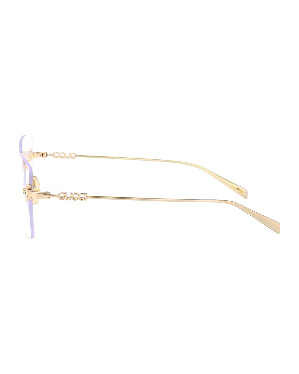 Gucci Metallic Metal Glasses