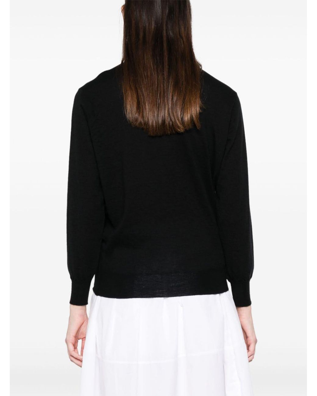 Prada Black Maglia Polo Maniche Lunghe