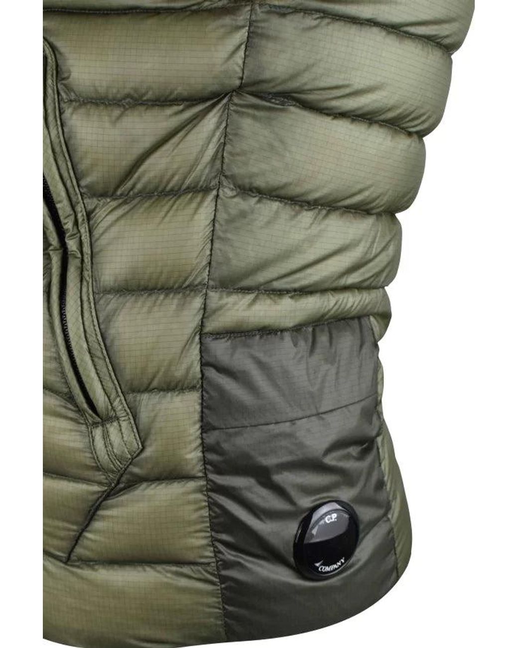 C P Company Green Sleeveless Down Jacket