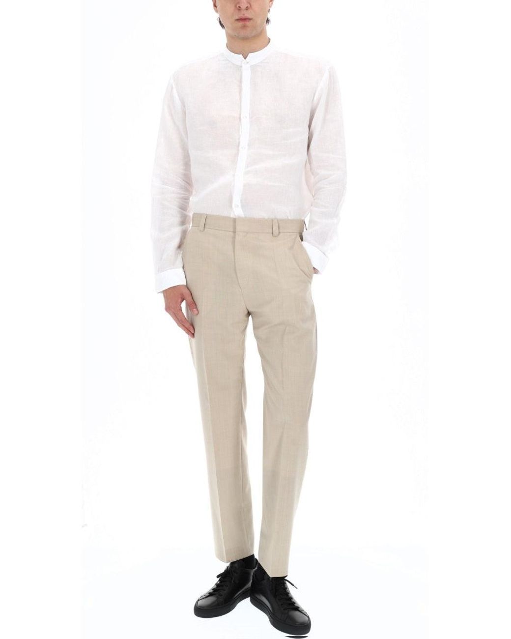 HUGO White Linen Shirt