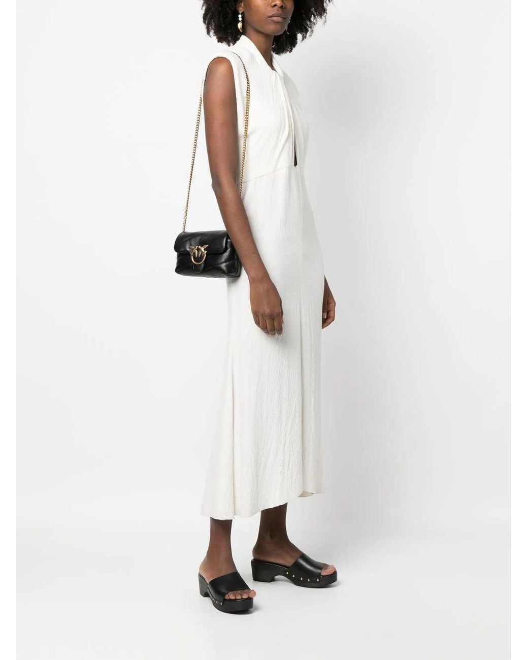 Pinko Black Love Puff Baby Bag