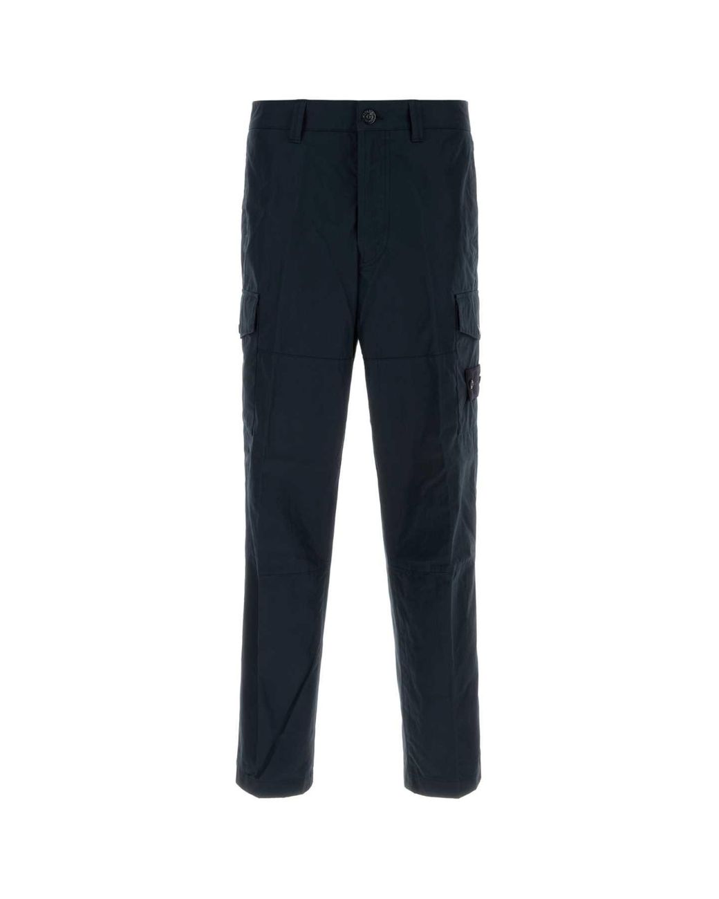 Stone Island Navy Blue Cotton Cargo Pant for men
