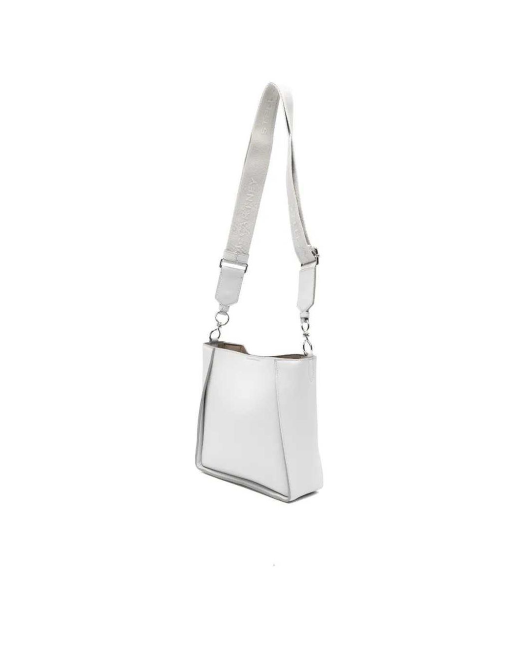 Stella McCartney White Shoulder Bag With Logo Detail
