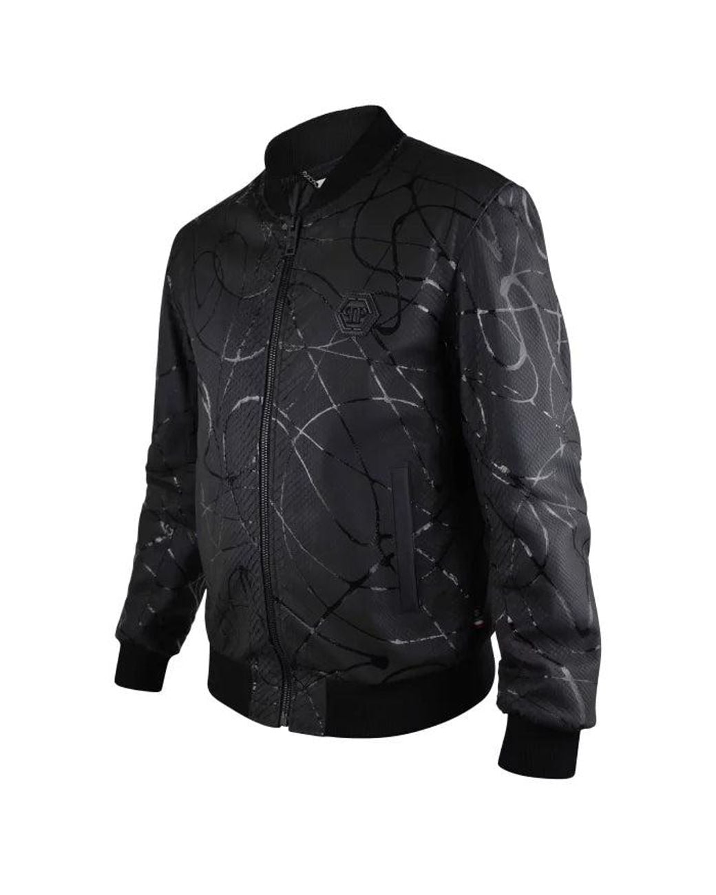 Philipp Plein Black Leather Jacket