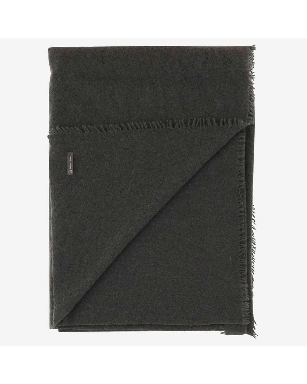 Faliero Sarti Black Cashmere Scarf Adriel