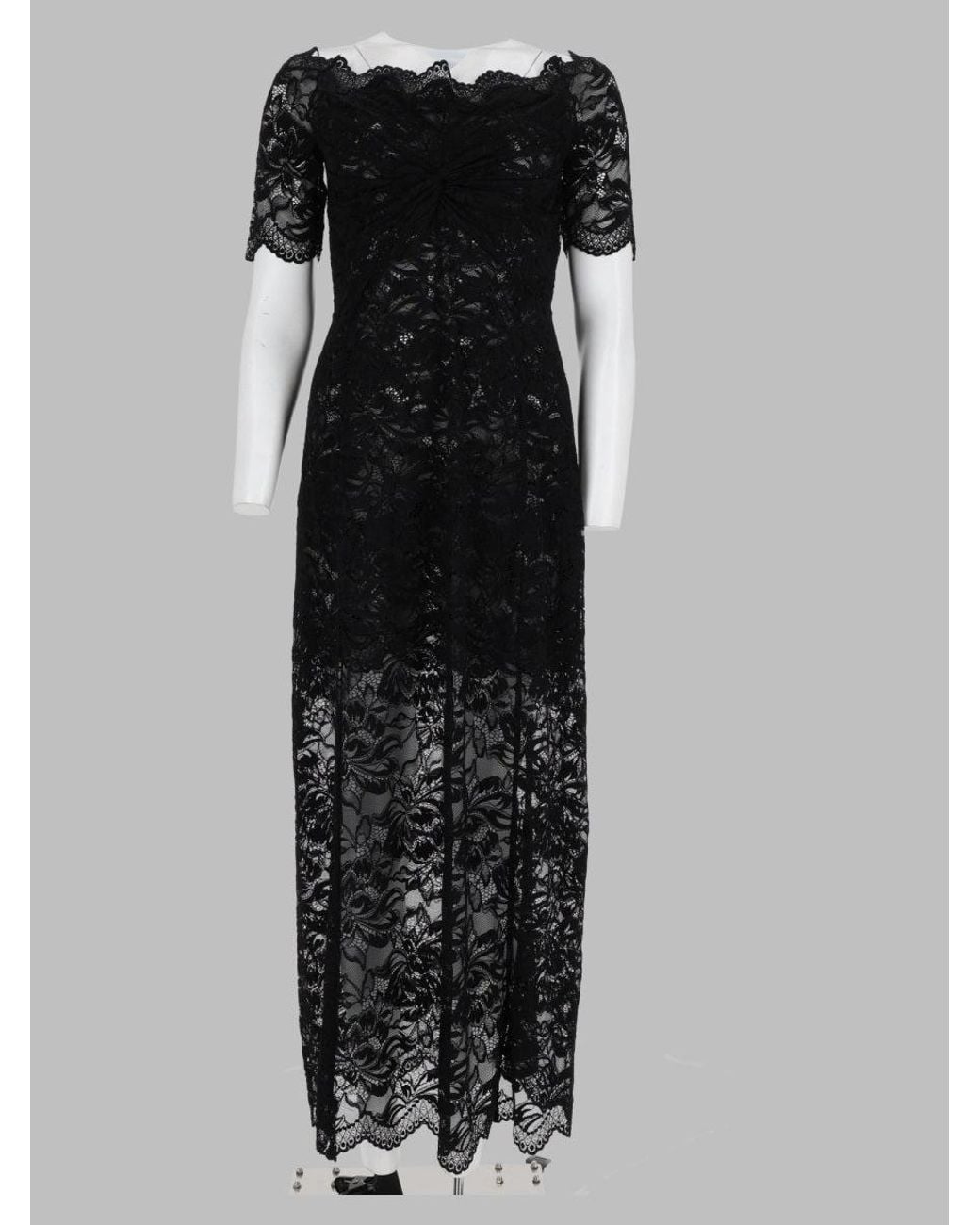 Rabanne Black Sleek Stretch Mini Dress