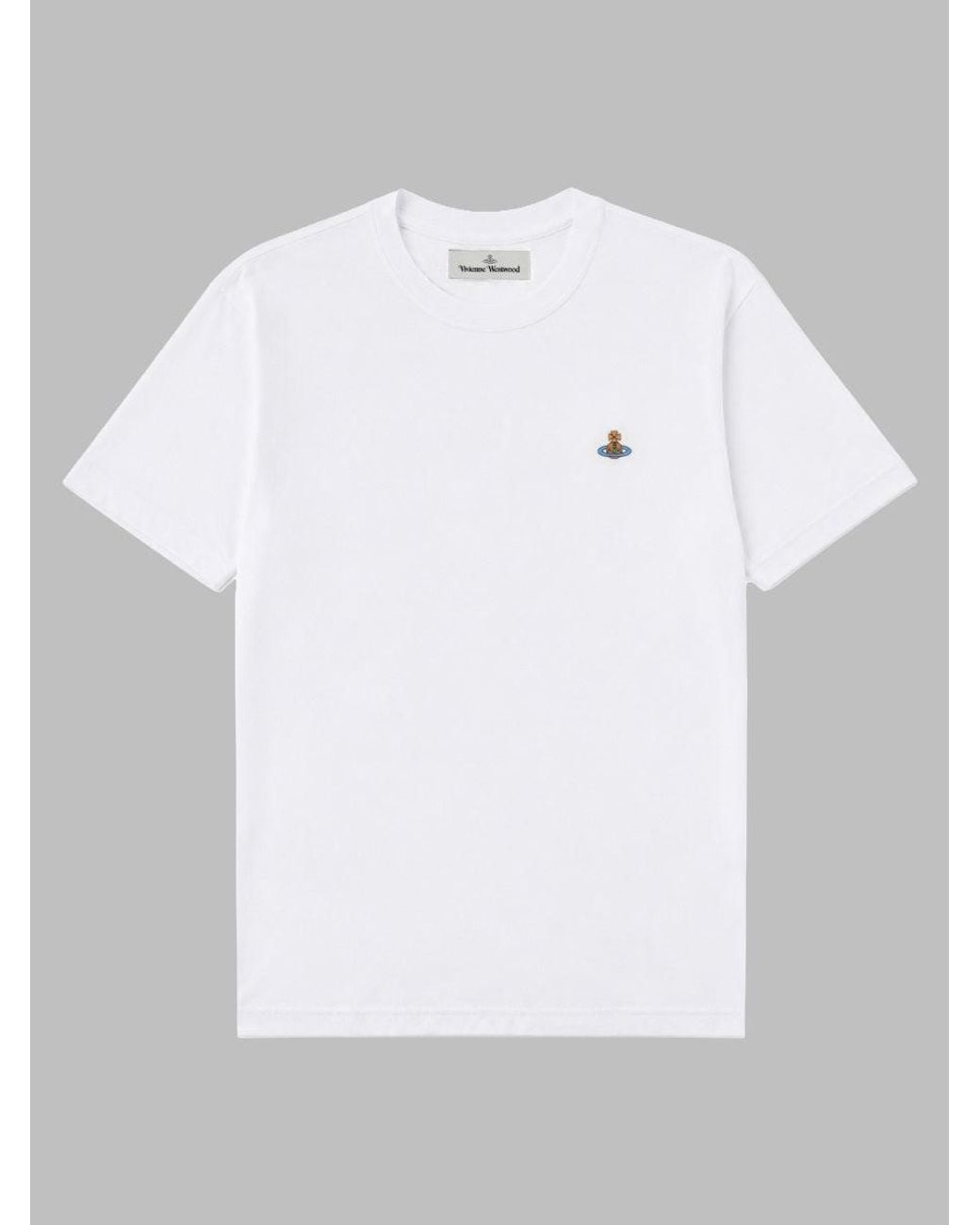 Vivienne Westwood White T-Shirt Logo Cotton T-Shirts for men