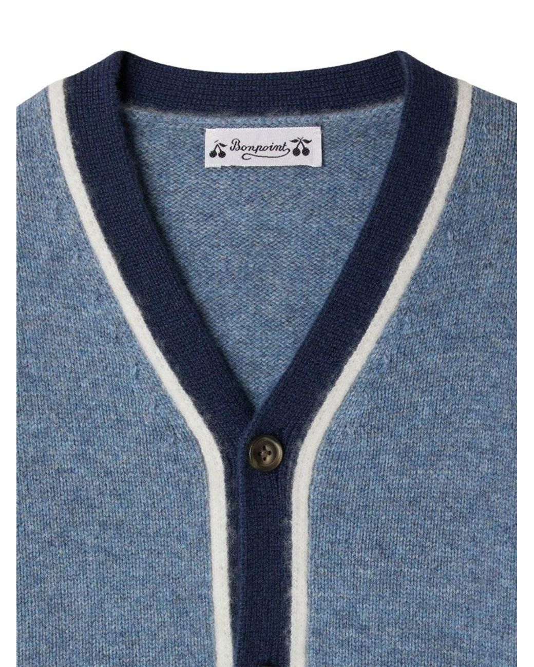 Bonpoint Blue "Garfield" Cardigan