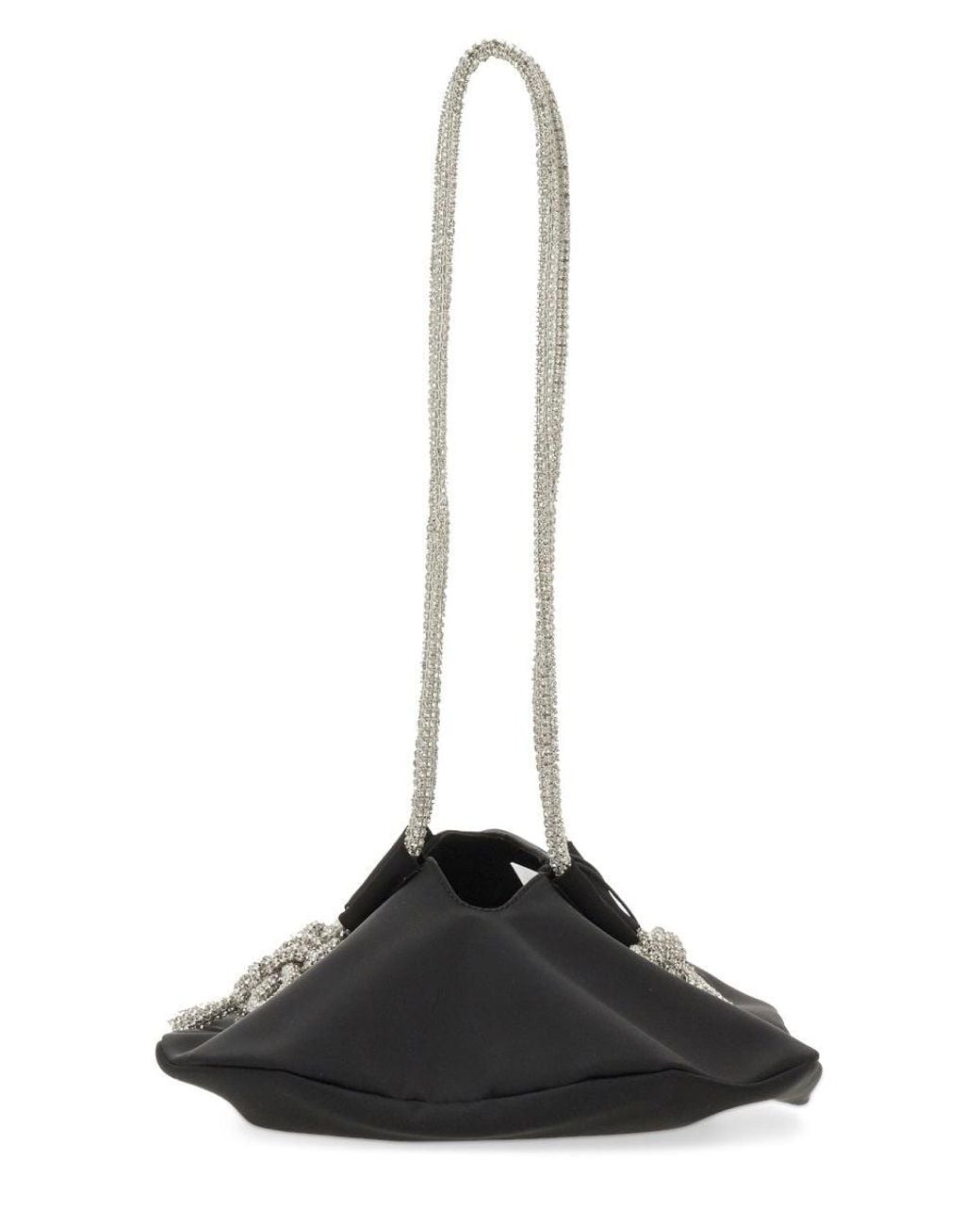 Kara Black Ufo Shoulder Bag