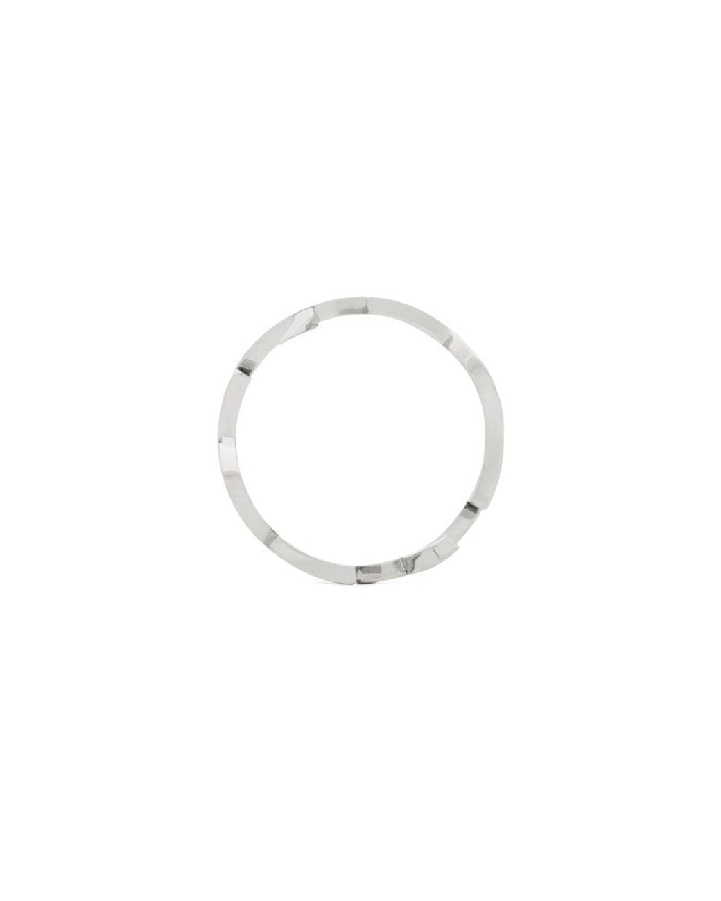 Saint Laurent White Anello "Cassandre"