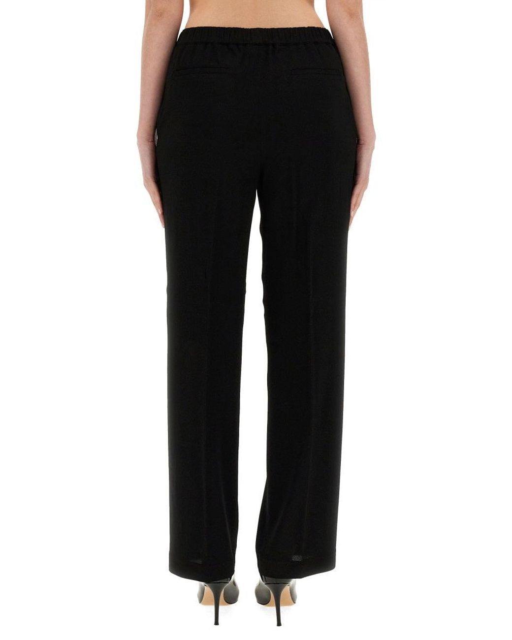 Fabiana Filippi Black Elegant Viscose Pants